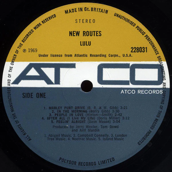 Lulu - New Routes (LP, Album) - Image 3