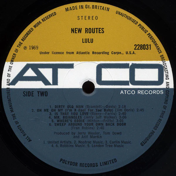 Lulu - New Routes (LP, Album) - Image 4