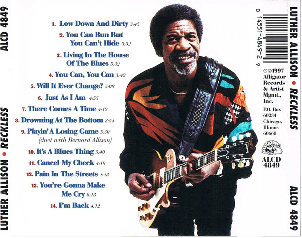 Luther Allison - Reckless (CD, Album) - Image 2