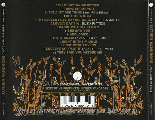 Luther Vandross - Dance With My Father (CD, Album) - Image 4