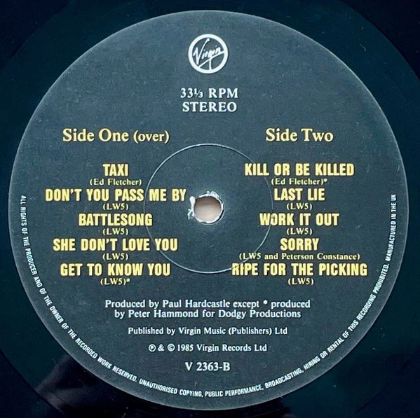 LW5* - Got To Know You (LP, Album) - Image 3
