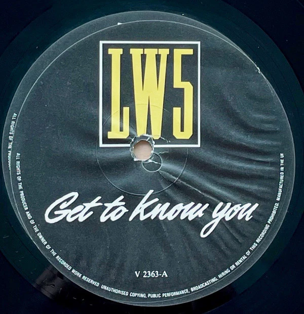 LW5* - Got To Know You (LP, Album) - Image 4
