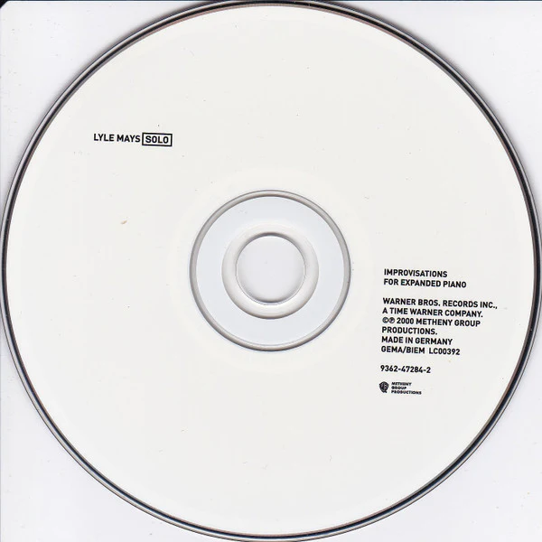 Lyle Mays - Solo (Improvisations For Expanded Piano) (CD, Album) - Image 4