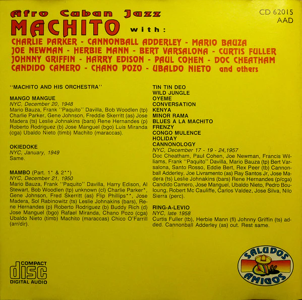 Machito - Afro Cuban Jazz, Mambo In Jazz (CD, Comp) - Image 3
