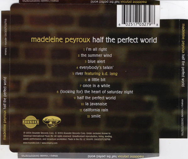 Madeleine Peyroux - Half The Perfect World (CD, Album, Sup) - Image 2