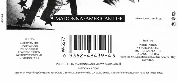 Madonna - American Life (Cass, Album) - Image 3
