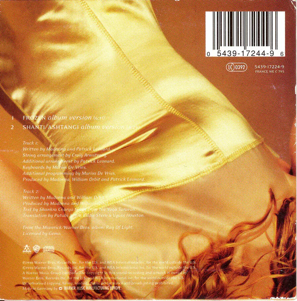 Madonna - Frozen (CD, Single, Car) - Image 2