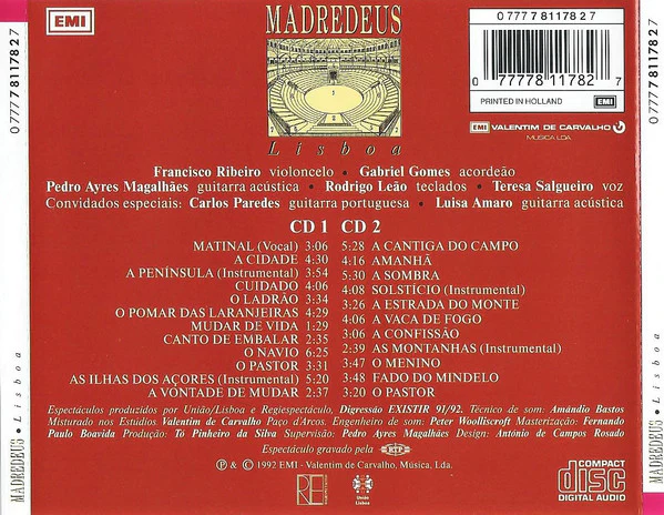 Madredeus - Lisboa (2xCD, Album) - Image 2