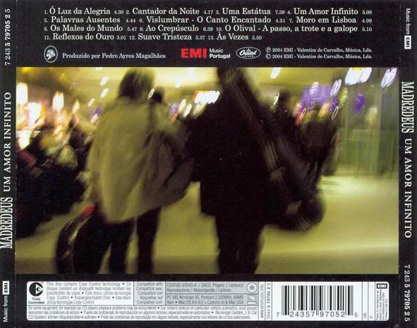 Madredeus - Um Amor Infinito (CD, Album, Copy Prot.) - Image 3