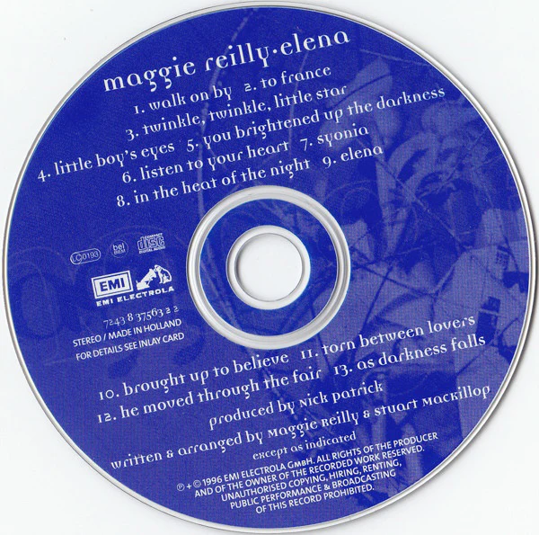 Maggie Reilly - Elena (CD, Album) - Image 3