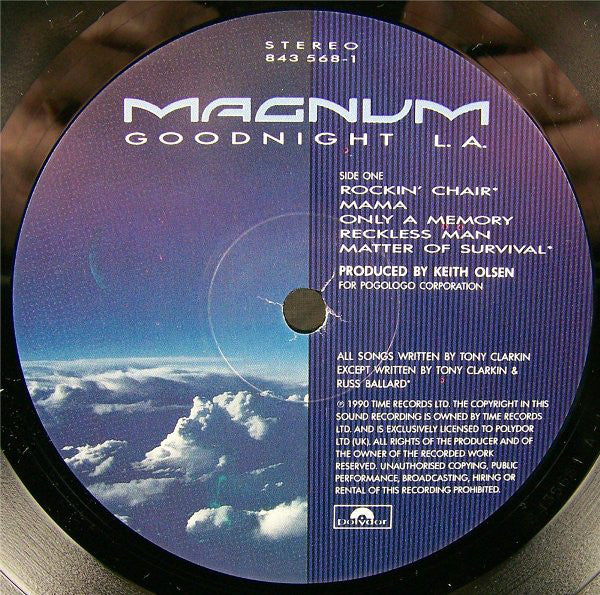 Magnum  - Goodnight L.A. (LP, Album) - Image 2