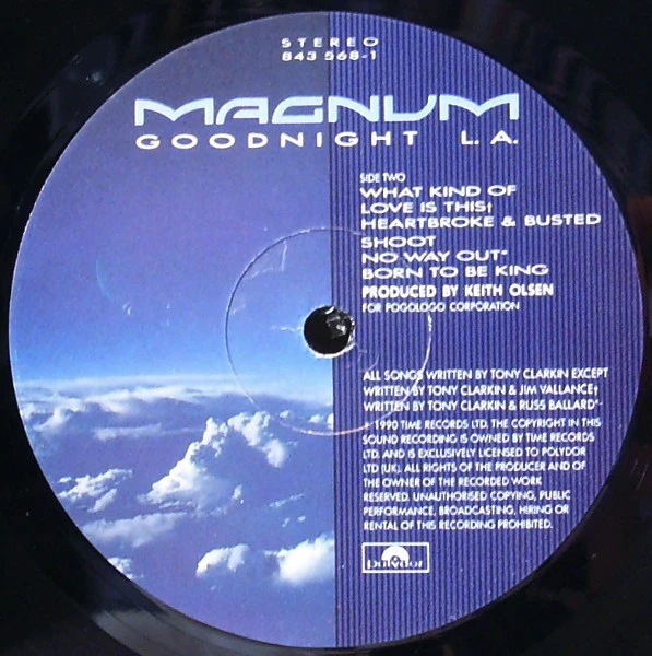 Magnum  - Goodnight L.A. (LP, Album) - Image 3
