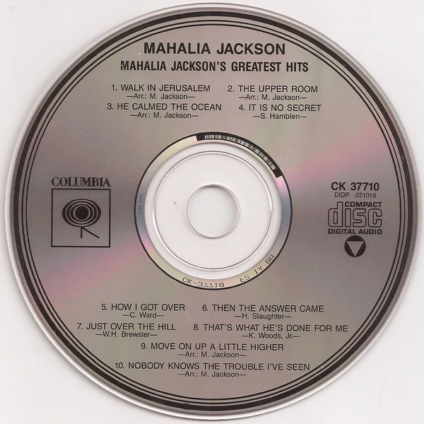 Mahalia Jackson - Mahalia Jackson's Greatest Hits (CD, Comp, RE) - Image 2
