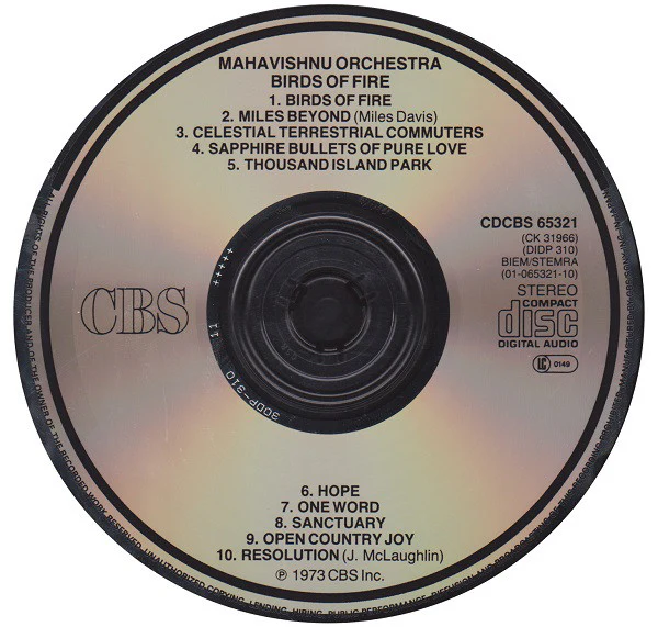 Mahavishnu Orchestra - Birds Of Fire (CD, Album, RE) - Image 3