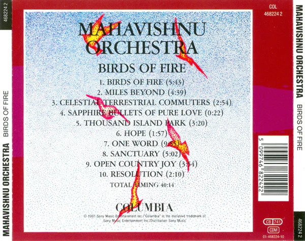 Mahavishnu Orchestra - Birds Of Fire (CD, Album, RE, RM) - Image 2