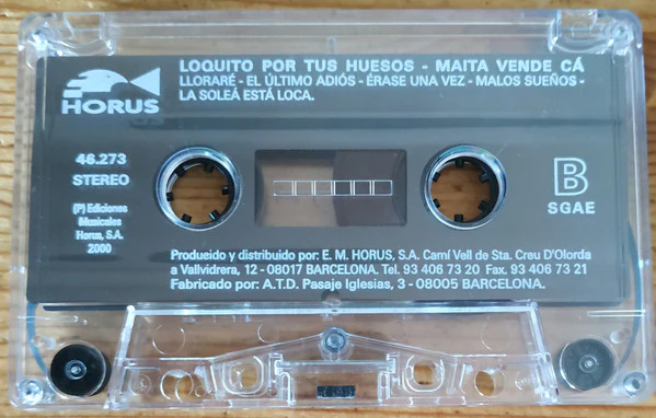 Maíta Vende Cá - Loquito Por Tus Huesos (Cass, Album) - Image 4