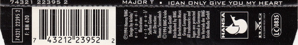 Major T. - I Can Only Give You My Heart (CD, Maxi) - Image 2
