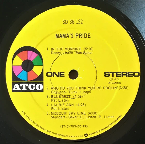Mama's Pride (2) - Mama's Pride (LP, Album, Pre) - Image 3