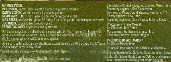 Mama's Pride (2) - Mama's Pride (LP, Album, Pre) - Image 5