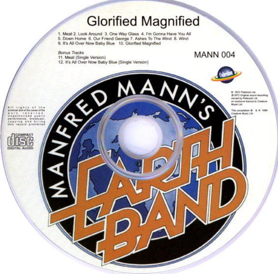 Manfred Mann's Earth Band - Glorified Magnified (CD, Album, RE, RM) - Image 3