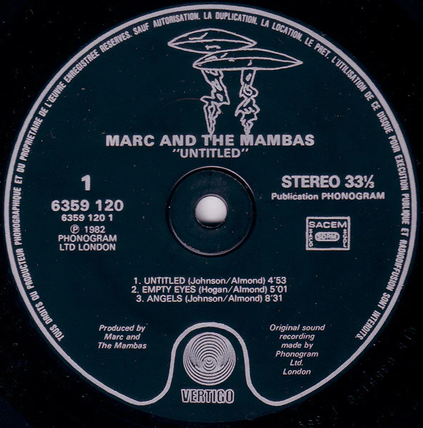 Marc And The Mambas - Untitled (LP, Album) - Image 5