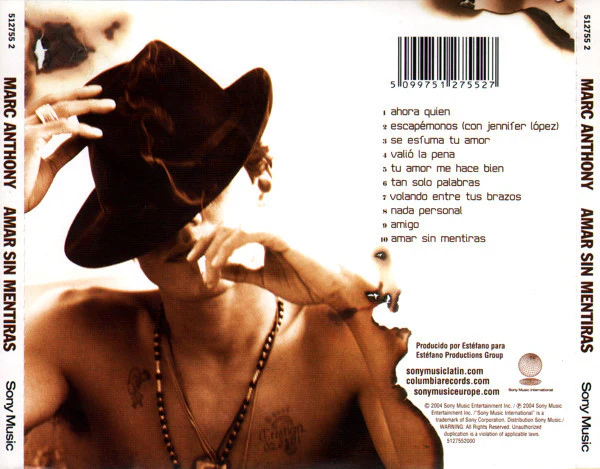 Marc Anthony - Amar Sin Mentiras (CD, Album) - Image 3