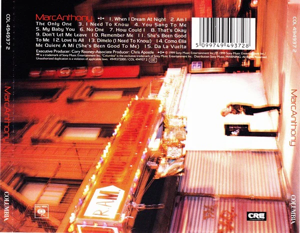 Marc Anthony - Marc Anthony (CD, Album) - Image 2