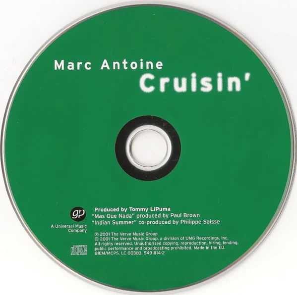 Marc Antoine - Cruisin' (CD, Album) - Image 3