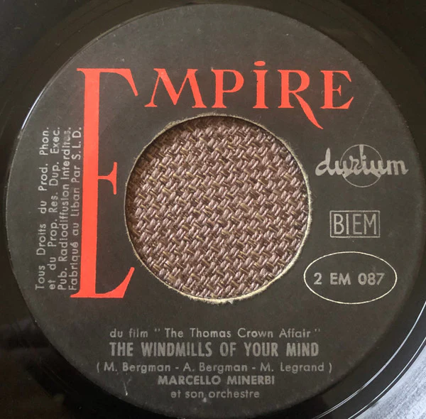 Marcello Minerbi Et Son Orchestre* - Theme Du Film Z / The Windmills Of Your Mind (7") - Image 2