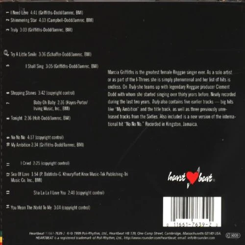 Marcia Griffiths - Truly (CD, Album) - Image 2