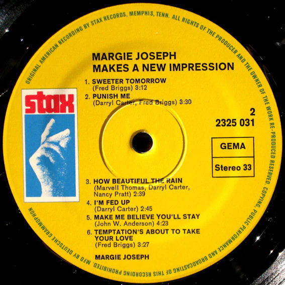 Margie Joseph - Margie Joseph Makes A New Impression (LP, Album) - Image 4