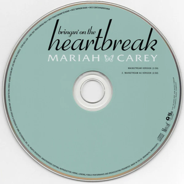 Mariah Carey - Bringin On The Heartbreak (CD, Single, Promo) - Image 3