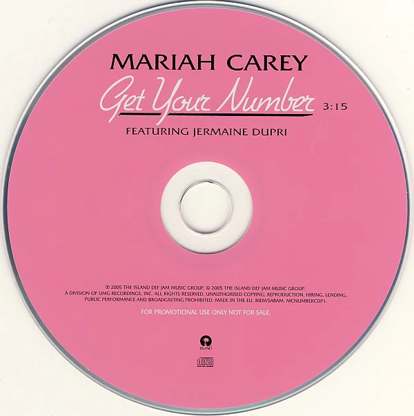 Mariah Carey - Get Your Number (CD, Single, Promo) - Image 3