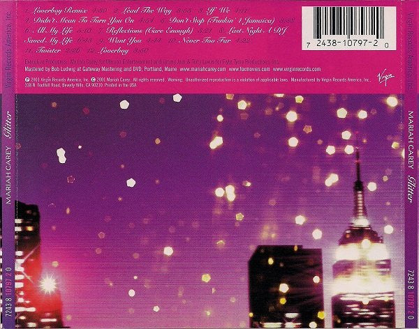 Mariah Carey - Glitter (CD, Album) - Image 2