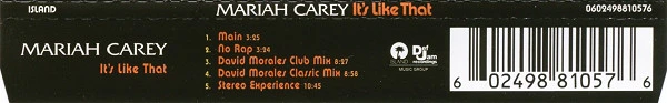 Mariah Carey - It's Like That (CD, Single) - Image 3
