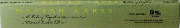 Mariah Carey - We Belong Together (CD, Single, Promo) - Image 3
