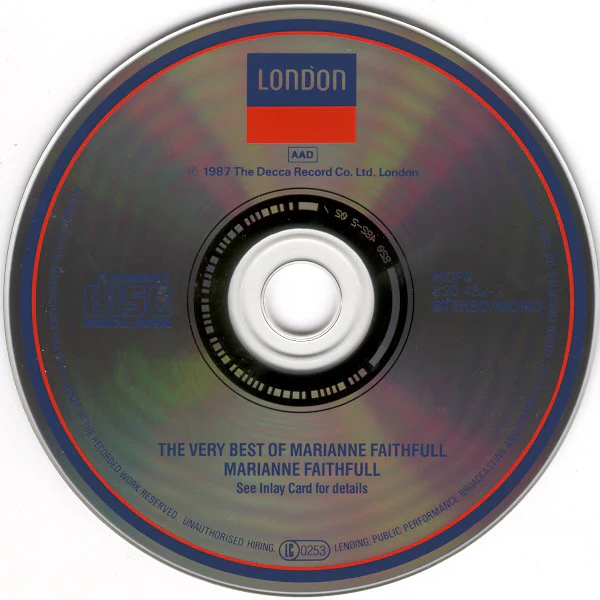 Marianne Faithfull - The Very Best Of Marianne Faithfull (CD, Comp, Mono) - Image 3