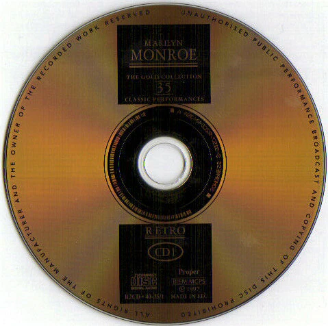 Marilyn Monroe - The Gold Collection - Classic Performances (2xCD, Comp) - Image 4