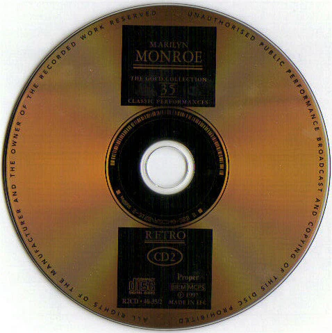 Marilyn Monroe - The Gold Collection - Classic Performances (2xCD, Comp) - Image 5