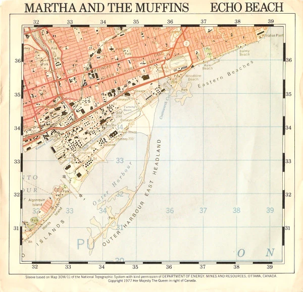 Martha And The Muffins - Echo Beach (7", Single)