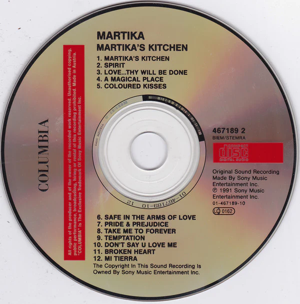 Martika - Martika's Kitchen (CD, Album) - Image 3