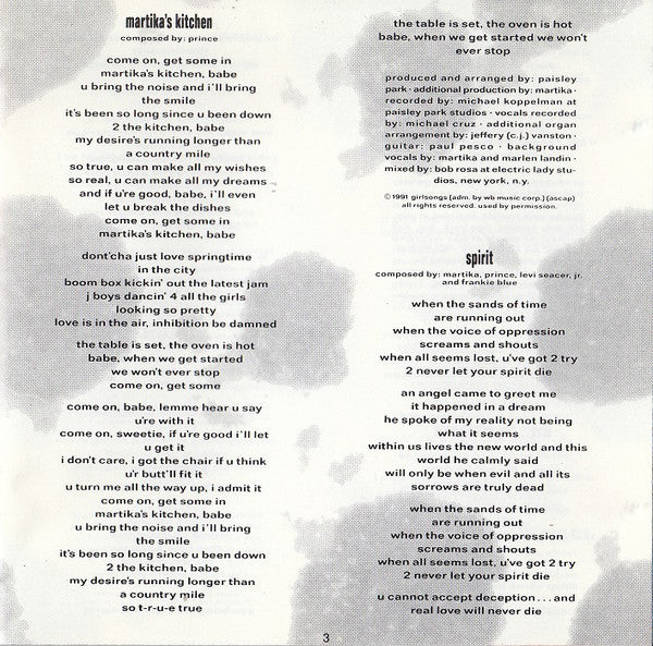 Martika - Martika's Kitchen (CD, Album) - Image 5