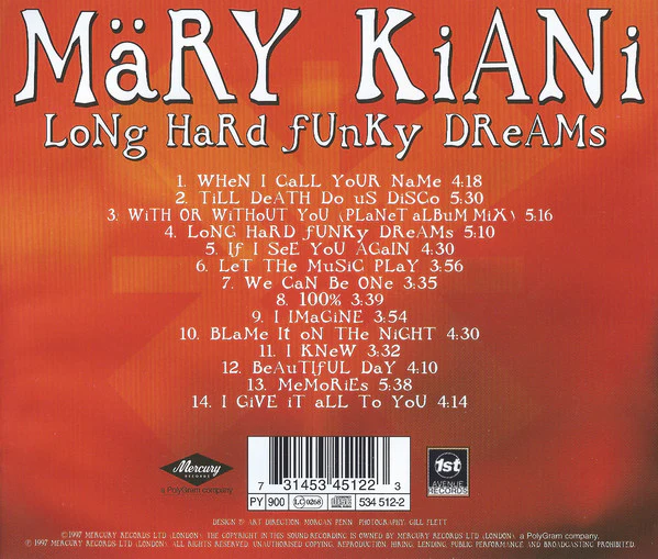 Märy Kiani* - Long Hard Funky Dreams (CD, Album) - Image 3