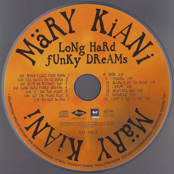Märy Kiani* - Long Hard Funky Dreams (CD, Album) - Image 4