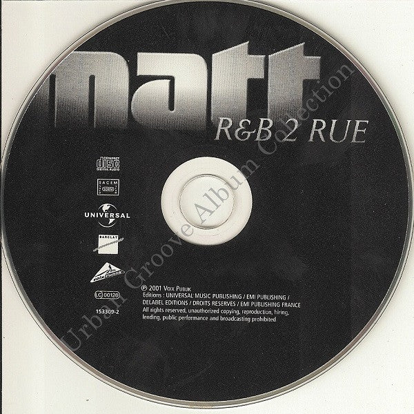 Matt  - R&B 2 Rue (CD, Album) - Image 3