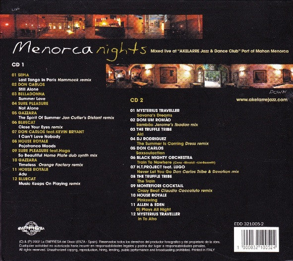 Max Berti DJ* - Menorca Nights (2xCD, Mixed) - Image 2