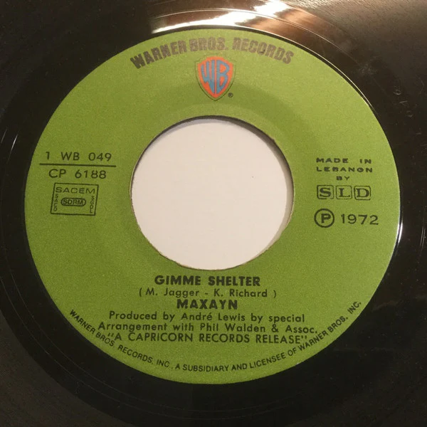 Maxayn - Gimme Shelter / You Can't Always Get What You Want (7")