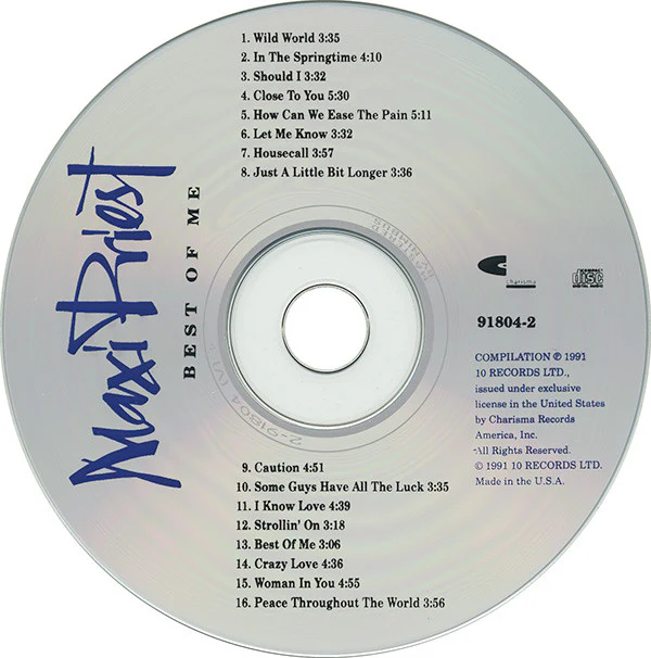 Maxi Priest - Best Of Me (CD, Comp) - Image 3