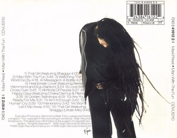 Maxi Priest - Man With The Fun (CD, Album) - Image 2