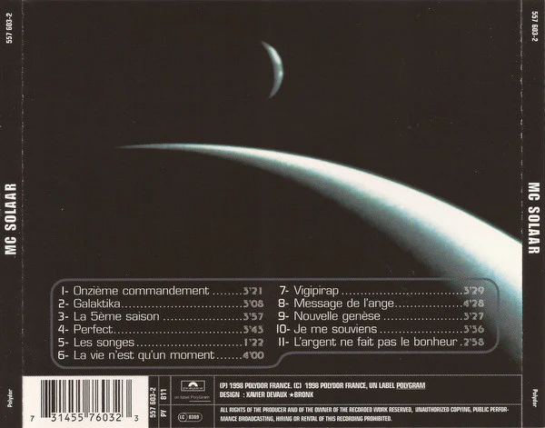 MC Solaar - MC Solaar (CD, Album) - Image 2